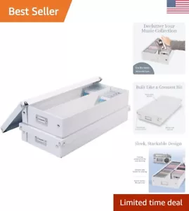 Cassette Tape Storage Box - Durable 2 Pack - Holds 50 Cases - Easy Organization - Bild 1 von 8
