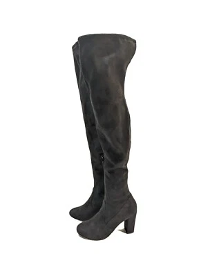 Botas Chinas Laundry Sobre la Rodilla Para Mujer’s 6 M Larisa Negras Tu Alta Gamuza Foto 1 de 4