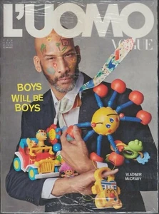 L'UOMO VOGUE VLADIMIR McCRARY & VOGUE ITALIA MERON / FEB 2021 MAGAZINE BUNDLE - Picture 1 of 3