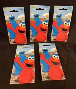 Sesame Street TV Show Cute Kids Birthday Party Favor Decal Jumbo Sticker 5ct - Picture 1 of 3