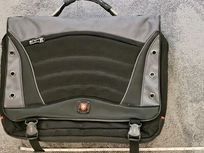 Swiss Gear 黑色灰色信使电脑肩带笔记本电脑包 SATURN  — 第 1/4 张图片