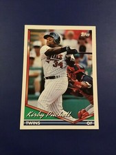 1994 Topps # 100 KIRBY PUCKETT Minnesota Twins Super Star Sharp Look ! 