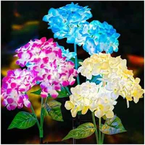Solar Garden Lights LED Flower Stake Lamp Outdoor Yard Waterproof Patio Decor - Picture 1 of 12