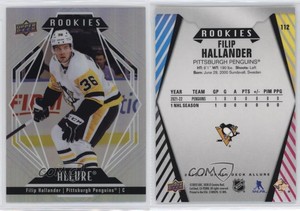 2022-23 Upper Deck Allure Rookies Filip Hallander #112 Rookie RC