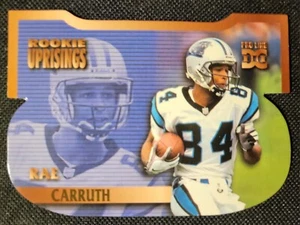 1997 Score Board Rookie Uprisings Die-Cut Rae Carruth Football RC Card - Picture 1 of 2