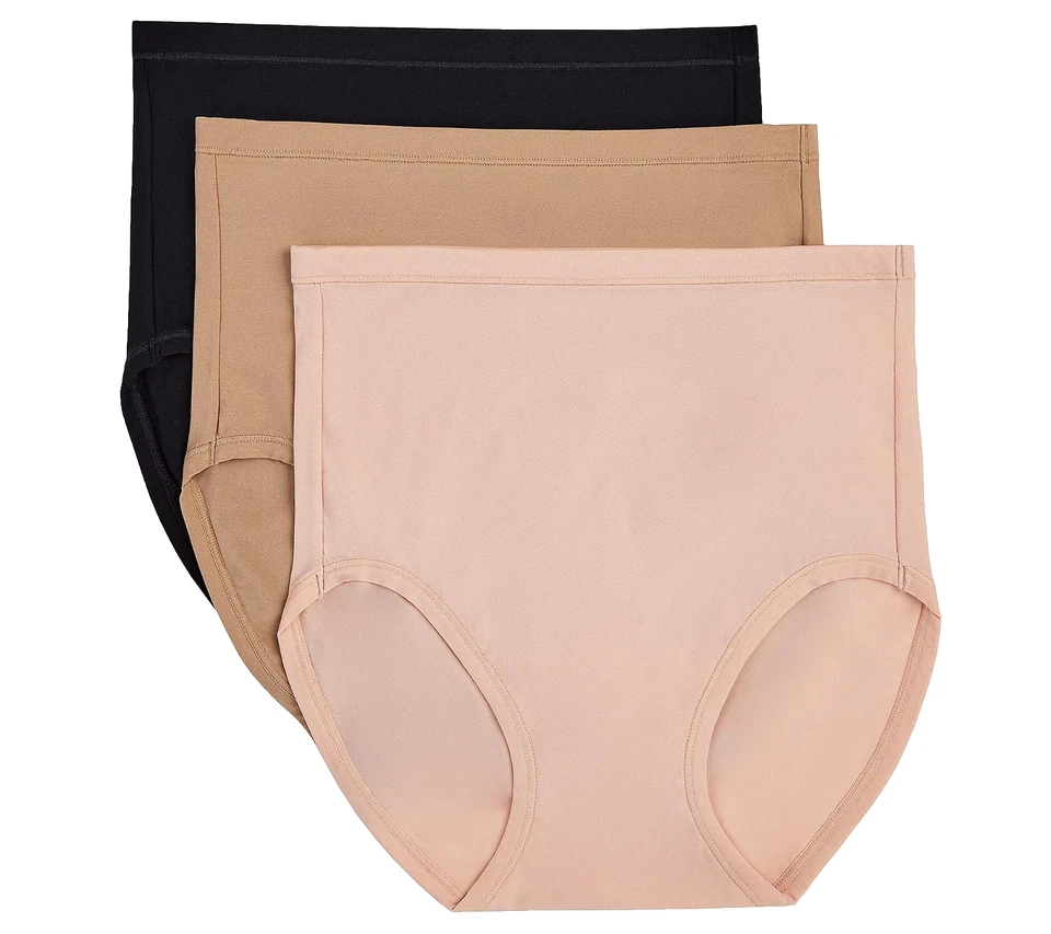 Cuddl Duds~Set of 3~Smooth Micro Stretch Full Brief~S/M~Neutral~A511162  12092 - Image 1 of 1
