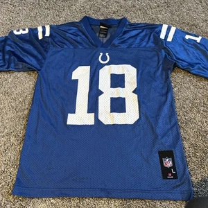 NFL Apparel Peyton Manning Jersey #18 Indianapolis Colts Team Youth Large 14-16 - Picture 1 of 10