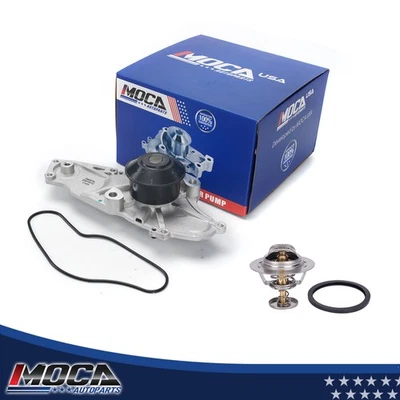 Bomba de agua y termostato para 97-04 Acura CL MDX TL Honda Accord Odyssey Pilot Foto 1 de 4