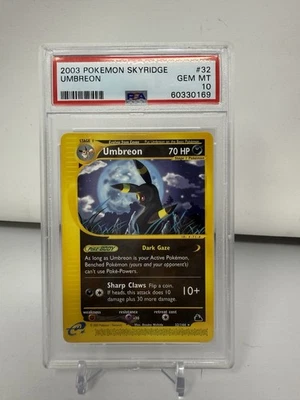 Pokemon Umbreon Skyridge Rare #32 PSA 10 Gem Mint - Image 1 of 2