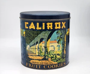 Antique Sam Hyde Harris Calirox Fruit Cookies Tin - Picture 1 of 10