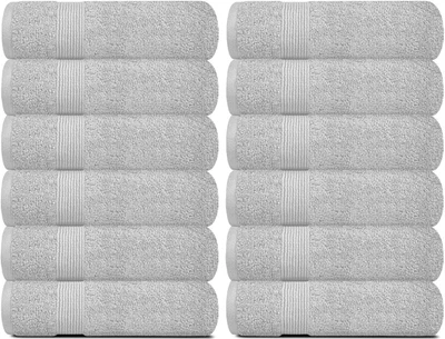 Juego de toallas suaves para cara y cuerpo Resort Collection 12x12 hotel de lujo Foto 1 de 4