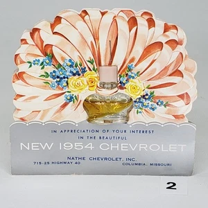 ULTRA RARE! Vintage 1954 Chevrolet Dealer Parfum Wind Song Prince Matchabelli - Bild 1 von 5