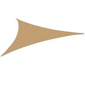 KHOMO GEAR 20 ft. x 20 ft. x 20 ft. Beige Triangular SunShade Sail with UV Proof - Picture 1 of 6