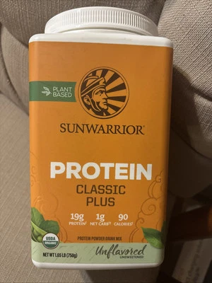 Sunwarrior, Protein Classic Plus, Plant Based, Unflavored , 1.65 lb Exp 10/29/26 - Image 1 of 4