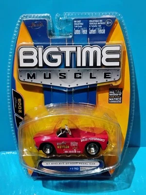 2008 JADA BIGTIME MUSCLE #170 67 SHELBY GT-500 PEDAL CAR RED WALKWAY WARRIOR - image 1 of 4