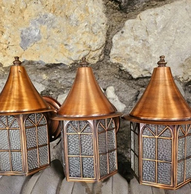 Aplique de cobre artesanal vintage de 1900 para porche.  💥Envío gratis💥 Foto 1 de 4