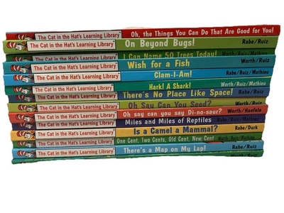 The Cat in the Hat's Learning Library Lot Of 14 Hardback Books Science Foto 1 de 4