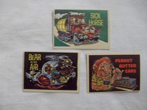 (3) 1978 DONRUSS CB CONVOY CODE STICKERS w/SICK HORSE,PEANUT BUTTER EARS,BEAR IN - Picture 1 of 2