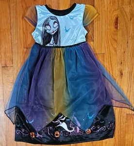 Girls Nightgown Pajamas XS 4/5 Sally Nightmare Before Christmas Costume EUC - Picture 1 of 7