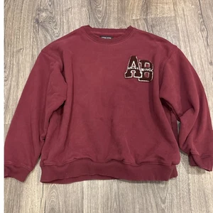 ANINE BING Borgoña Granate Logo AB Sudadera Cuello Redondo Pullover Talla L G - Imagen 1 de 6