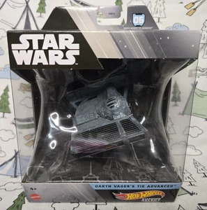 Hot Wheels Star Wars Darth Vader Tie Fighter Advance Battle Damage Nuevo en caja *persecución* - Imagen 1 de 6