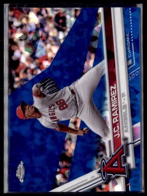 2017 Topps Chrome Sapphire JC Ramirez Angels 571 - Image 1 of 2