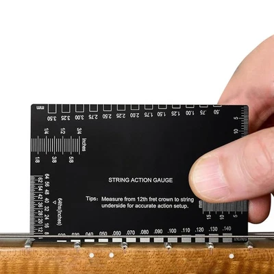 Fret Rocker Stainless Steel Metric Imperial String Action Gauge Guitar  - Image 1 of 4