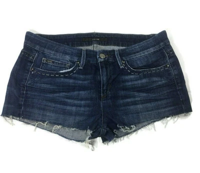Joe's Jean Jeans Shorts Cut-off Distressed Fray Hem Size 28 Rocker Fit Denim - Image 1 of 4
