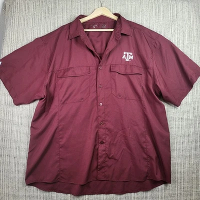 Camisa Texas A&M Aggies Para Hombres 2XL NCAA Fútbol Universitario Manga Corta Antigua Foto 1 de 4