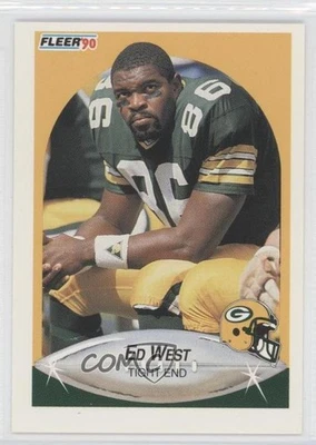 1990 Fleer Ed West #181 Rookie RC - Image 1 of 2
