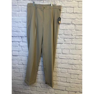 Neu mit Etikett Pro Tour bequeme Tech-Hose für Herren Chinchilla beige plissiert Golfhose 36 x 32 - Bild 1 von 9