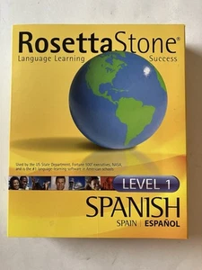 Rosetta Stone Espanol Spanish Spain Level 1 Set Learning Program - Picture 1 of 4