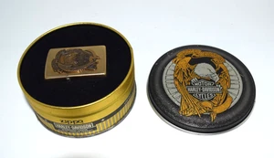 Harley Davidson - Zippo Lighter - Brass - Barrett-Smythe - 1995 Limited Edition - Picture 1 of 7