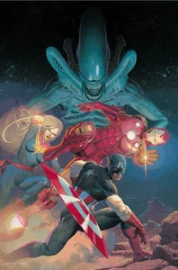 ALIENS VS AVENGERS #1 2ND PRINT 1:25 ESAD RIBIC VIRGIN VARIANT NM - Bild 1 von 1