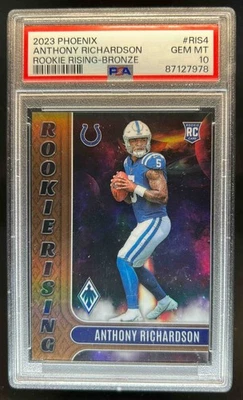 2023 Phoenix Anthony Richardson Rookie Rising RC Bronze #/50 Colts PSA 10 - Image 1 of 2