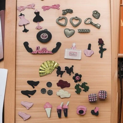 Decorative Embellishments Lot of 38 Girly Mix - Image 1 of 3