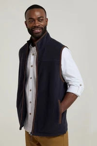 Mountain Warehouse Rove Mens Fleece Gilet Lightweight Bodywarmer Winter Jacket - Picture 1 of 35