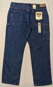 Schmidt Work Wear Men's Size 40x34 Denim Blue Jeans Carpenter Style 100% Cotton - Picture 1 of 6