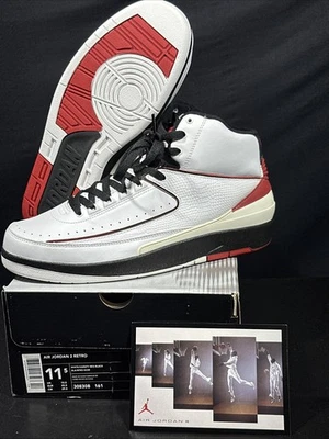 Air Jordan 2 Retro 2003 Chicago 308308-161 Talla 11.5 EE. UU. Con Caja Original Foto 1 de 4