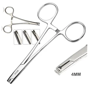 4mm Micro Dermal Insertion Surface Anchor Forceps 5" long Pierce Piercing Tool - Picture 1 of 2