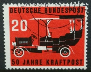 WEST GERMANY 1955 Postal Motor Transport 50th Anniversary. Set of 1. USED SG1137 - Picture 1 of 2