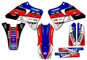 1996-1999 YZ 250 2-STROKE RICOCHET Blue Senge Graphics Kit Compatible with - Imagen 1 de 10