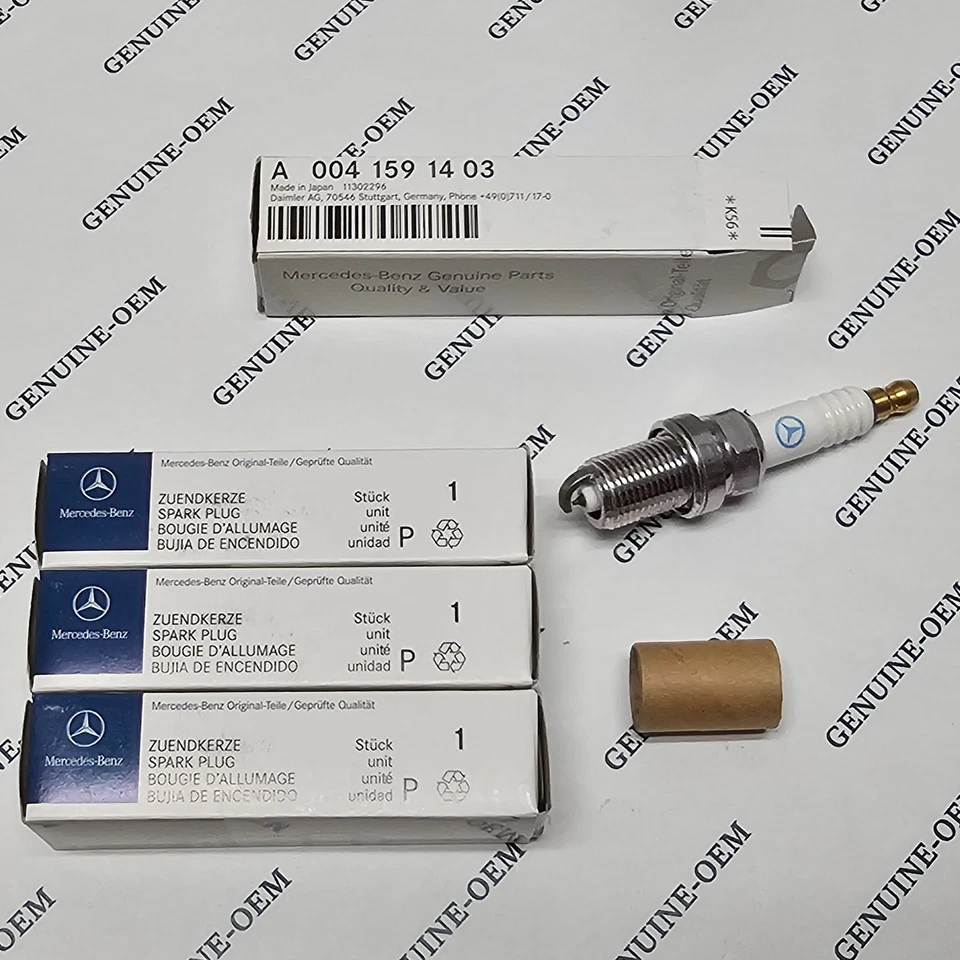Bujías de alto rendimiento Mercedes-Benz A0041591403 OEM | Juego de 4 Foto 1 de 1