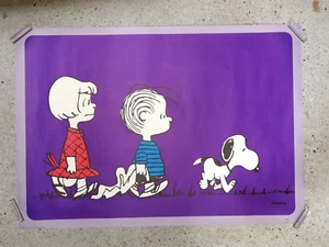 Rare Affiche Vintage - SNOOPY collection - Schultz . 1971 . Bandes dessinées BD - Imagen 1 de 3