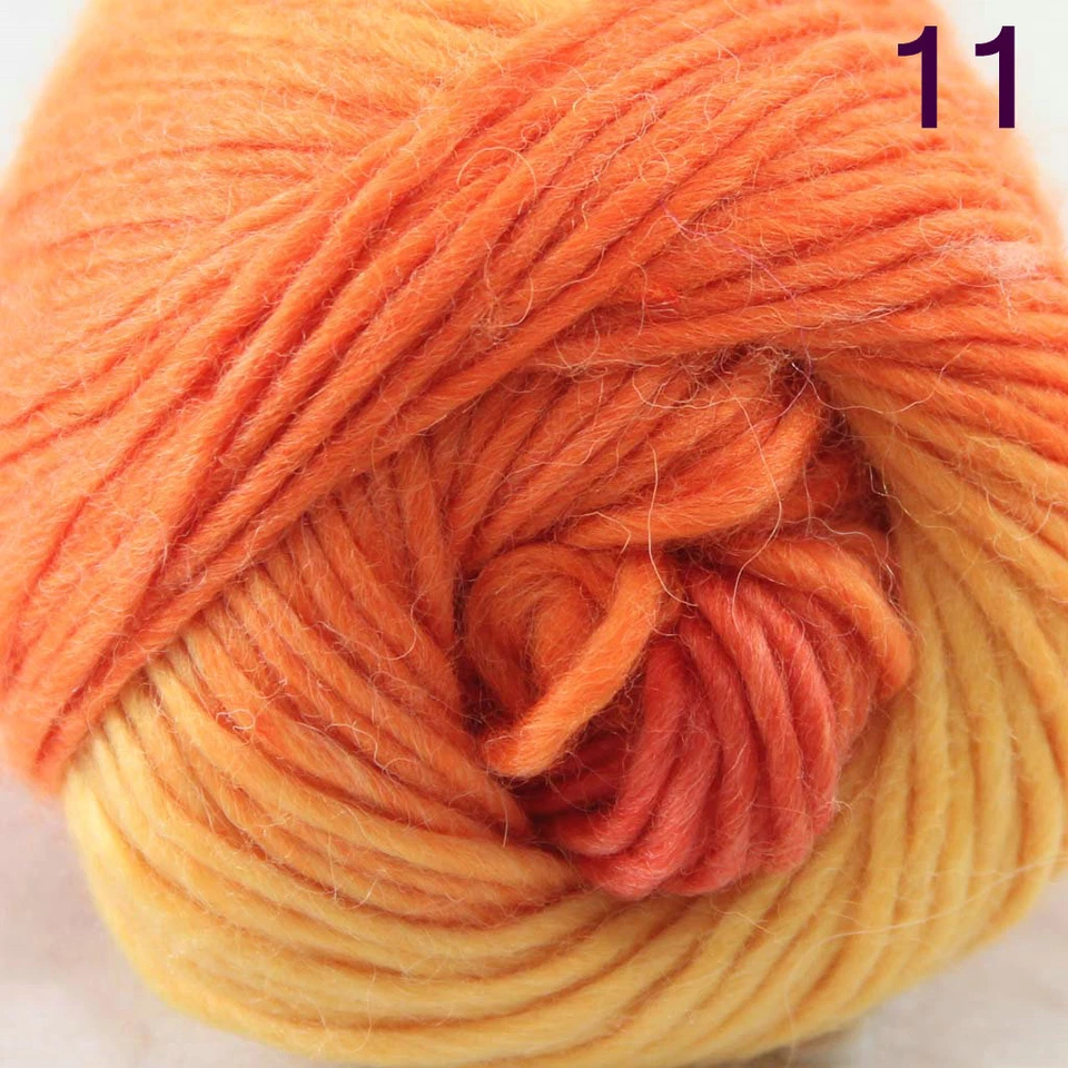 Sale 1Skeinx50g NEW Knitting Yarn Chunky Hand-woven Colorful Wool scarves shawls - Image 1 of 4