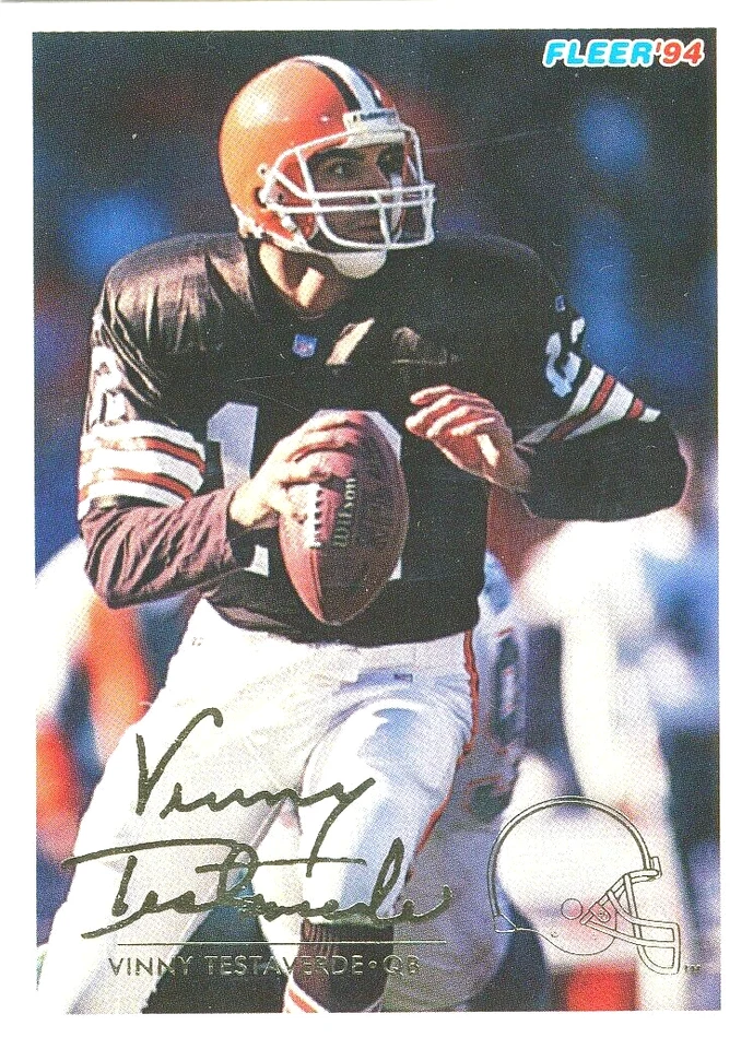 1994 FLEER Vinny Testaverde BROWNS Miami HURRICANES - Image 1 of 1