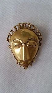 Vintage MMA signiert 1994 Maske Metropolitan Museum Anhänger Brosche - Bild 1 von 3