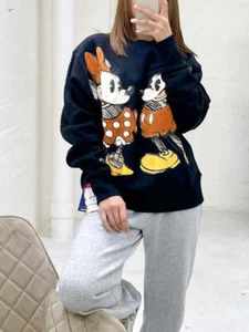 Champion Disney's Mickey & Friends Reverse Weave Crew Black S2973 592164 003 - Foto 1 di 11