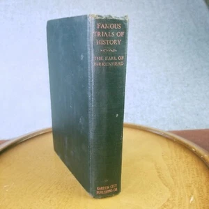 Vintage Buch Berühmte Prozesse der Geschichte Der Earl of Birkenhead 1926 HC - Bild 1 von 23