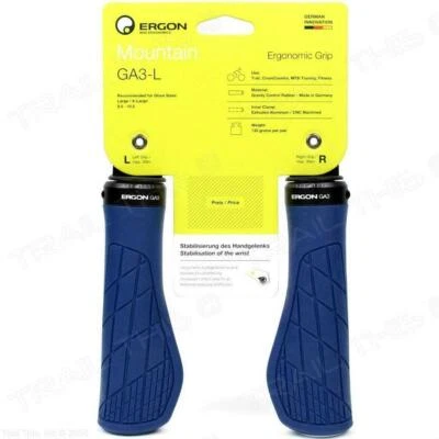 Empuñaduras grandes Ergo para manillar Ergon GA3-L para Trail All Mountain MTB Foto 1 de 4